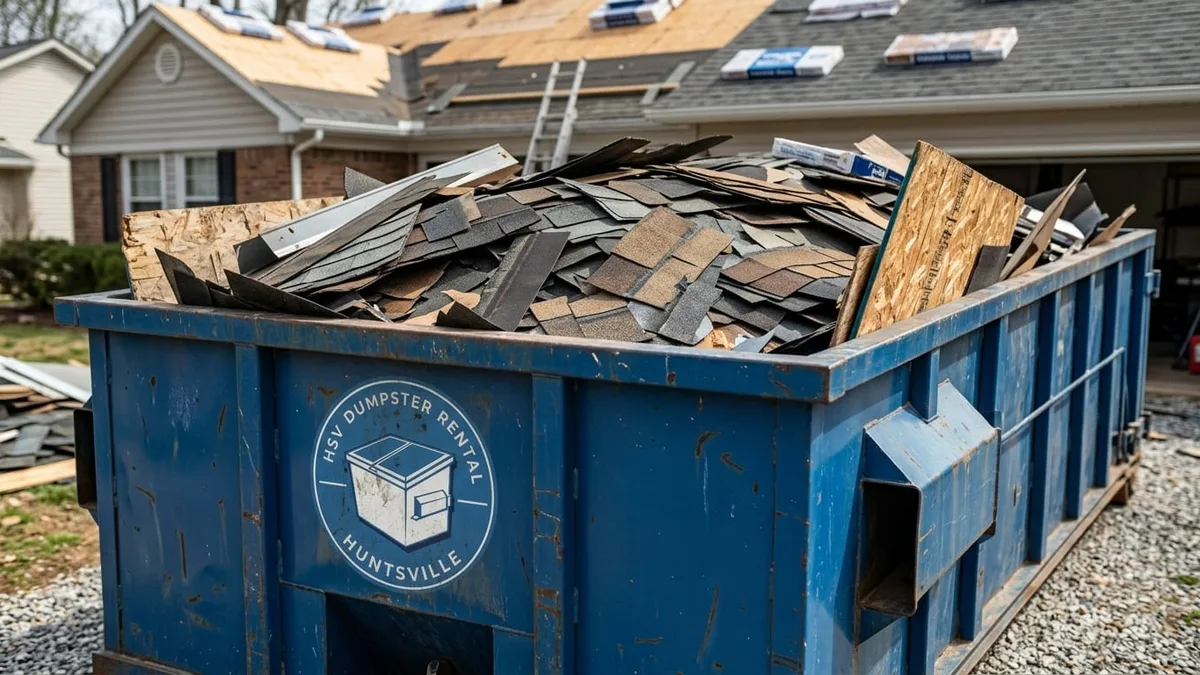 10 yard dumpster rental in Huntsville, AL