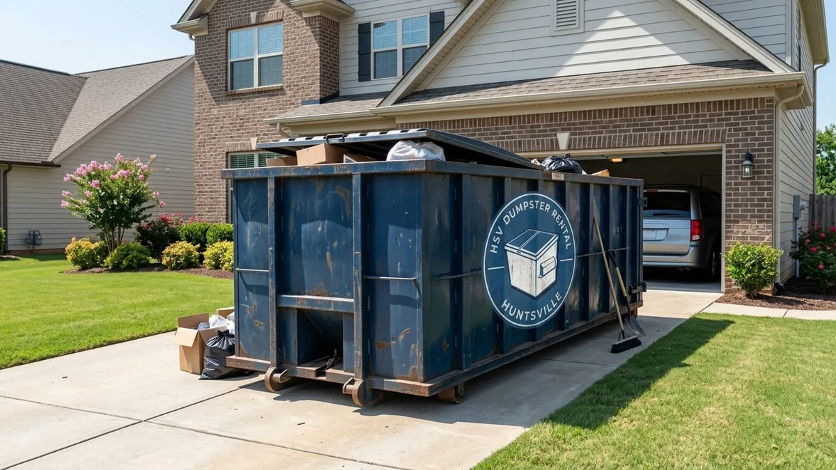 Concrete & Heavy Debris in Huntsville, AL &mdash; HSV Dumpster Rental Huntsville