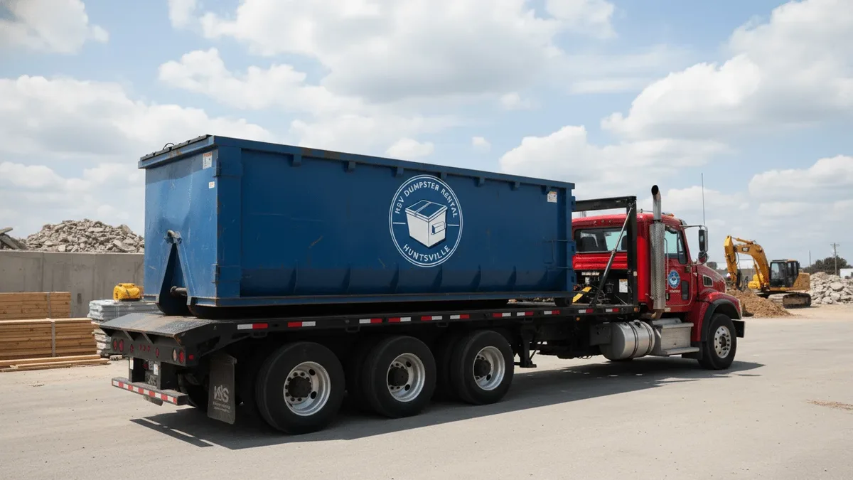 Construction Debris Disposal in Huntsville: A Practical Guide