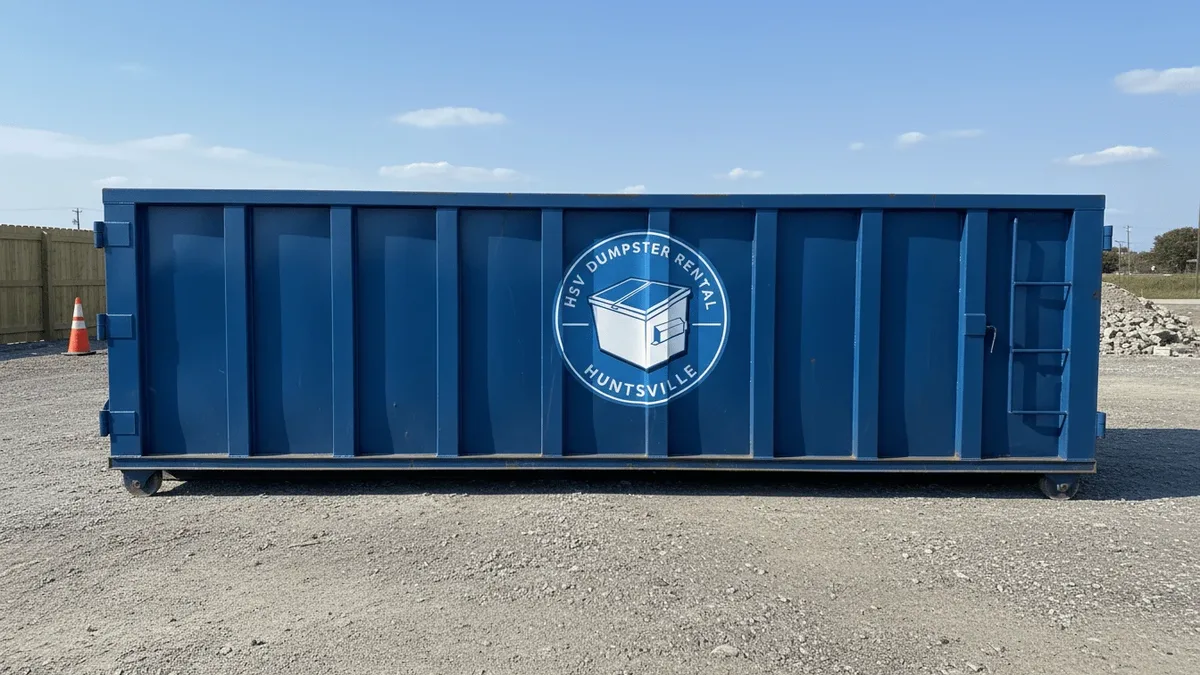 Roll-off dumpster rental in Arab, AL delivered by HSV Dumpster Rental Huntsville