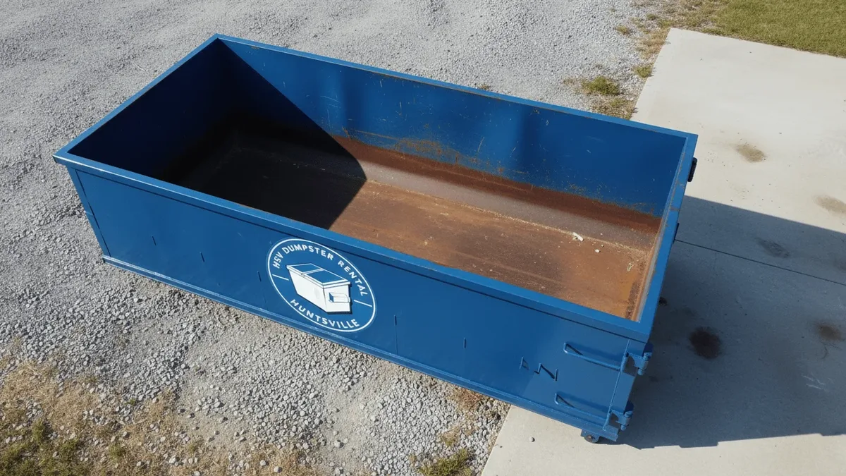 Roll-off dumpster rental in Scottsboro, AL delivered by HSV Dumpster Rental Huntsville