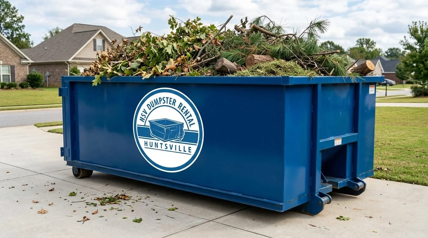 Yard Waste Dumpster Rental Huntsville AL-img