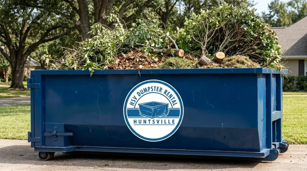 Yard Waste Dumpster Rental Huntsville-img